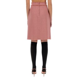"RACHEL" TWEED MIDI SKIRT