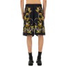 SHORTS WITH BAROQUE OUTLINE PRINT