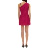 MINI DRESS WITH CORDONET LACE SLIT