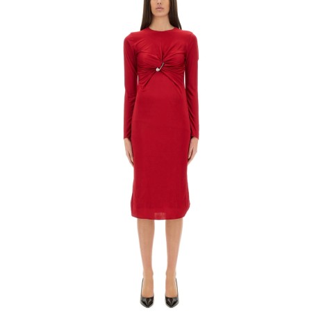 "SAFETY PIN" MIDI DRESS