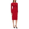 "SAFETY PIN" MIDI DRESS