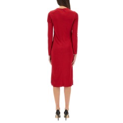 "SAFETY PIN" MIDI DRESS