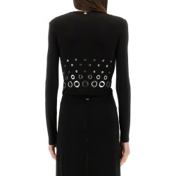 CROP TOP WITH EYELETS