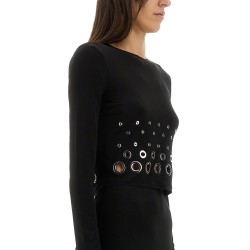 CROP TOP WITH EYELETS