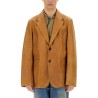 LEATHER OPENING BLAZER