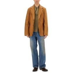 LEATHER OPENING BLAZER