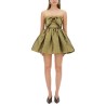 METALLIC JACQUARD MINI DRESS