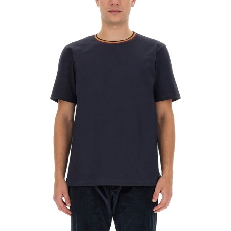 STRIPES LOGO COLLAR T-SHIRT