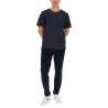 STRIPES LOGO COLLAR T-SHIRT