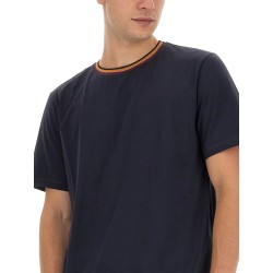 STRIPES LOGO COLLAR T-SHIRT