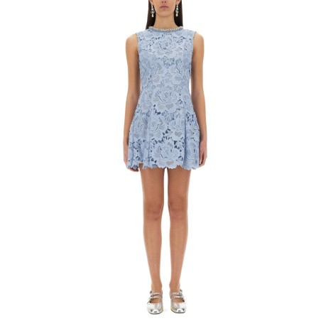 FLORAL LACE MINI DRESS
