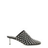 NAPPA LEATHER MULES WITH STUDS