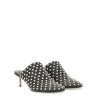 NAPPA LEATHER MULES WITH STUDS