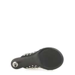 NAPPA LEATHER MULES WITH STUDS