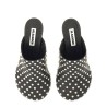 NAPPA LEATHER MULES WITH STUDS