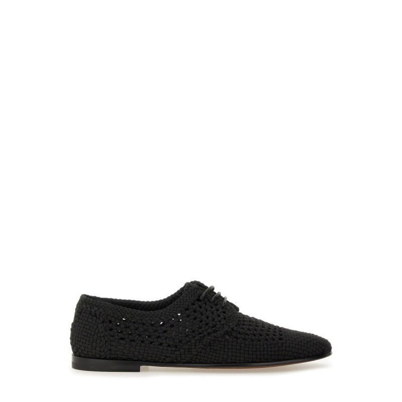 WOVEN FABRIC "DERBY" SHOE