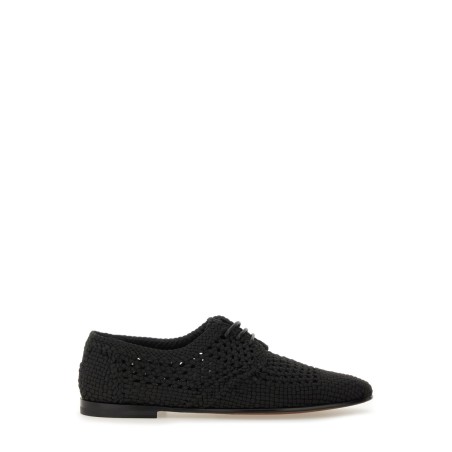 WOVEN FABRIC "DERBY" SHOE