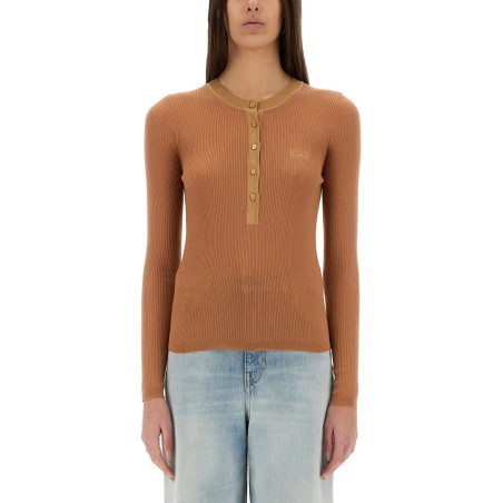 MERINO WOOL FINE KNIT "HENLEY" SHIRT