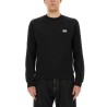 SWEATSHIRT WITH LOGO PLAQUE