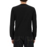 SWEATSHIRT WITH LOGO PLAQUE