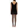 3D SEQUINED CREPE MINI DRESS