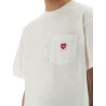 T-SHIRT WITH POCKET AND HEART PATCH