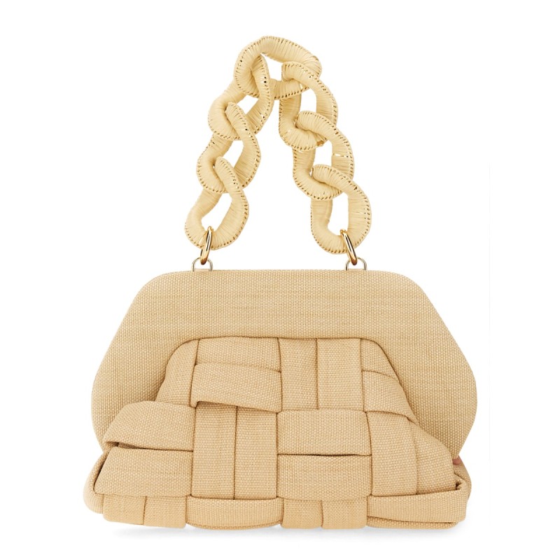 "TIA WEAVED STRAW" BAG