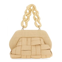 "TIA WEAVED STRAW" BAG