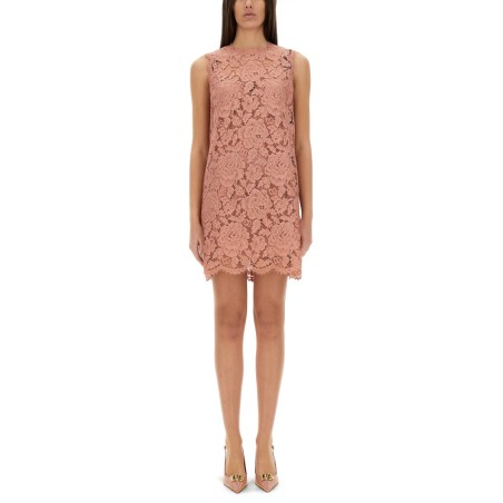 "A LINE" FLORAL LACE DRESS