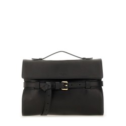 NAPPA LEATHER "TIE ME" CLUTCH