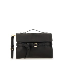 NAPPA LEATHER "TIE ME" CLUTCH