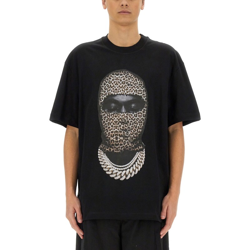 LEOPARD MASK PRINT T-SHIRT