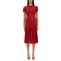LACE MIDI DRESS WITH SEQUINS