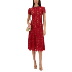 LACE MIDI DRESS WITH SEQUINS