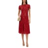LACE MIDI DRESS WITH SEQUINS
