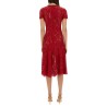 LACE MIDI DRESS WITH SEQUINS