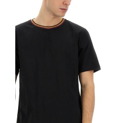 STRIPES LOGO COLLAR T-SHIRT