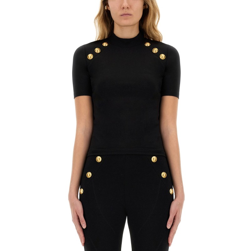 T-SHIRT WITH BUTTONS