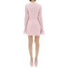 LACE DRESS WITH PUFF SLEEVES