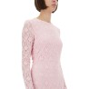 LACE DRESS WITH PUFF SLEEVES