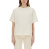 ASYMMETRIC T-SHIRT WITH MICRO LOGO