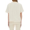 ASYMMETRIC T-SHIRT WITH MICRO LOGO