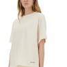 ASYMMETRIC T-SHIRT WITH MICRO LOGO