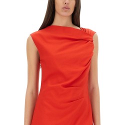 DRESS WITH DRAPE