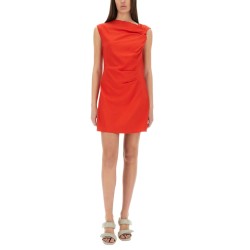DRESS WITH DRAPE