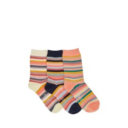 "SIGNATURE STRIPE" SOCKS SET OF 3 PAIRS