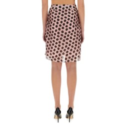 SKIRT WITH ASYMMETRICAL BOW DETAIL