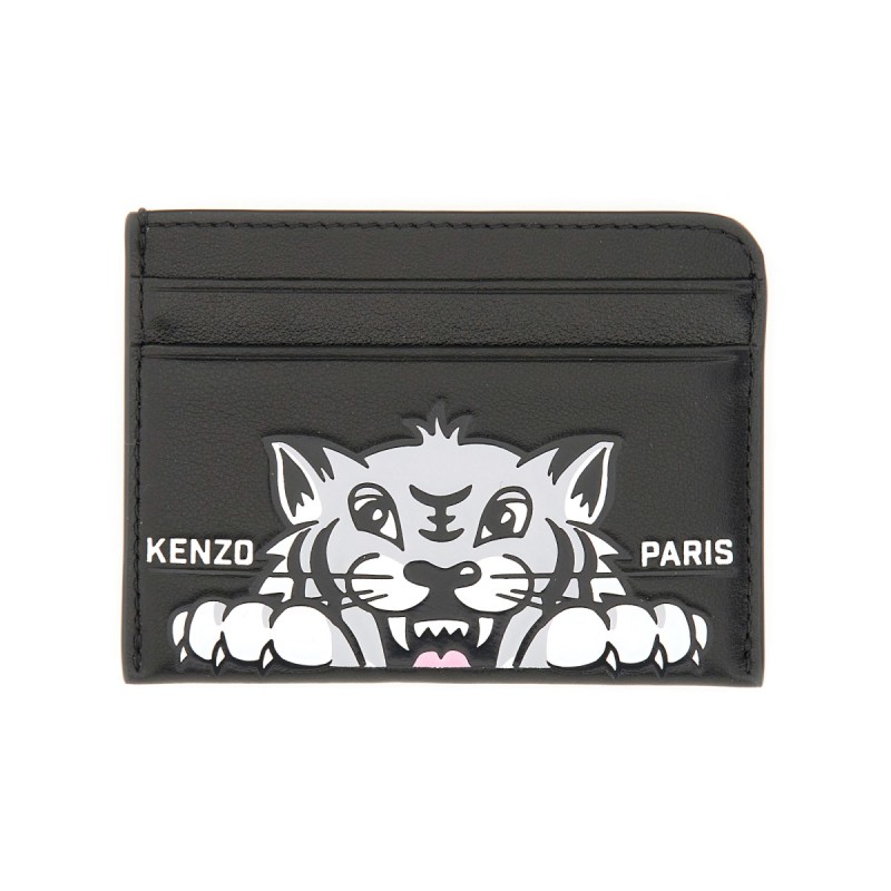 LEATHER CARD CASE "VARSITY"