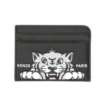 LEATHER CARD CASE "VARSITY"