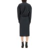 "STRAIGHT COLLAR TWISTED" DRESS